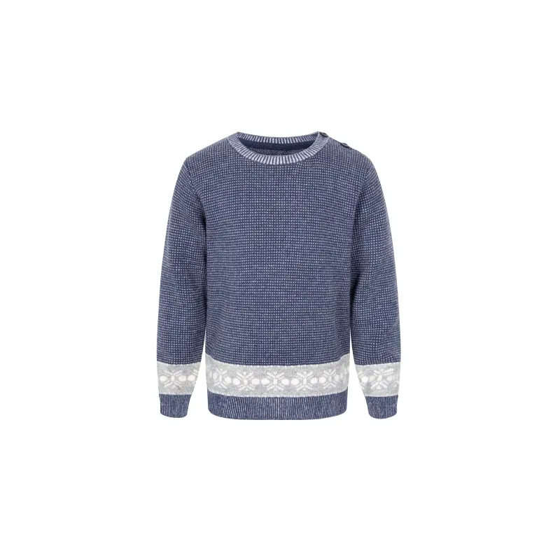 Cotton Child Stripe Jacquard Pullover