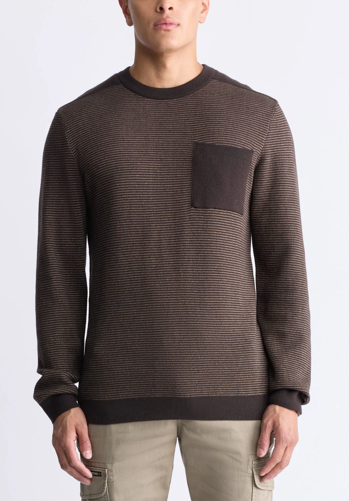 Men's Striped Knit Pullover