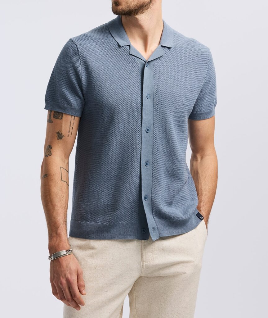 Men's Button-Up Polo Sweater