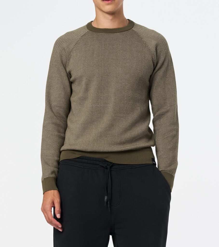 Men's Fern Green Crew Neck Sweater