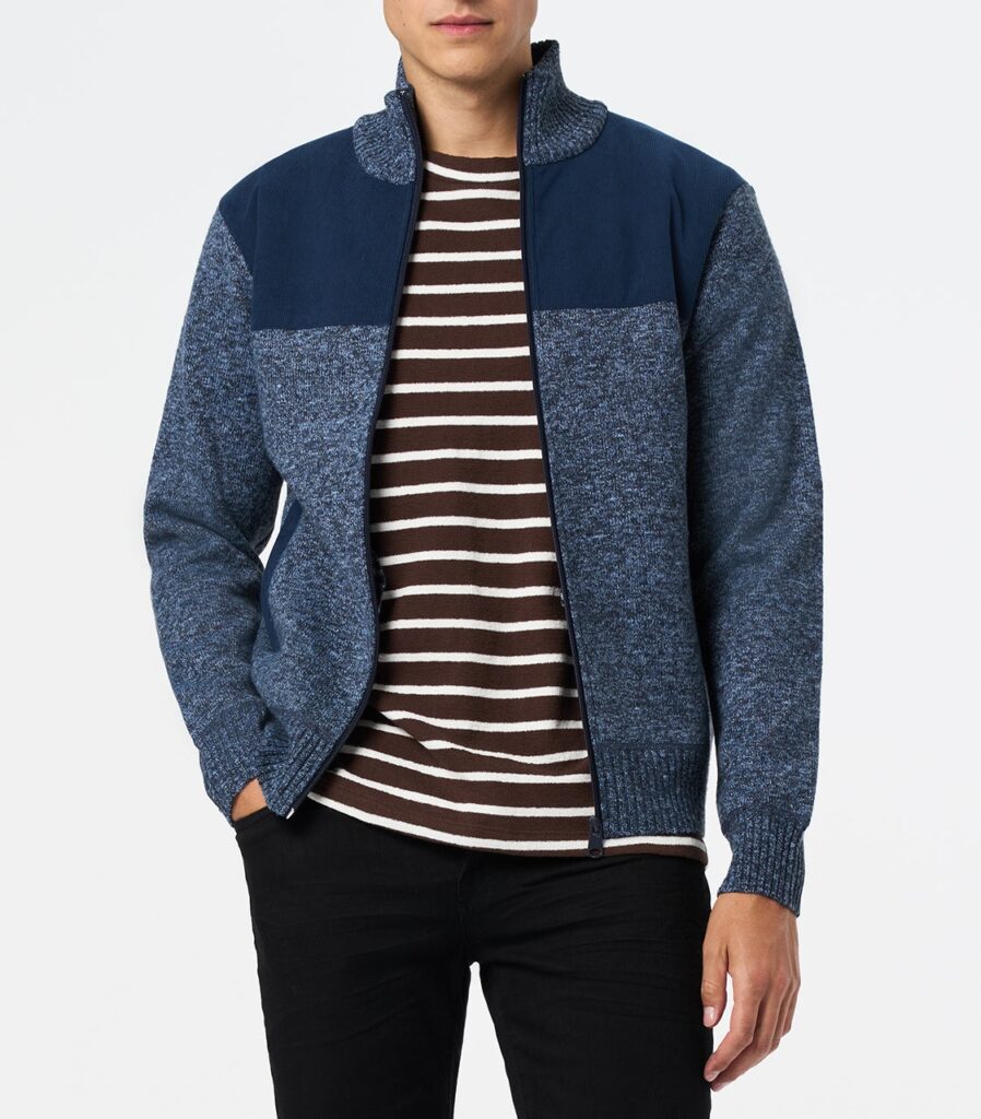 Men’s Whale Relaxed Full-Zip Knit Jacket: