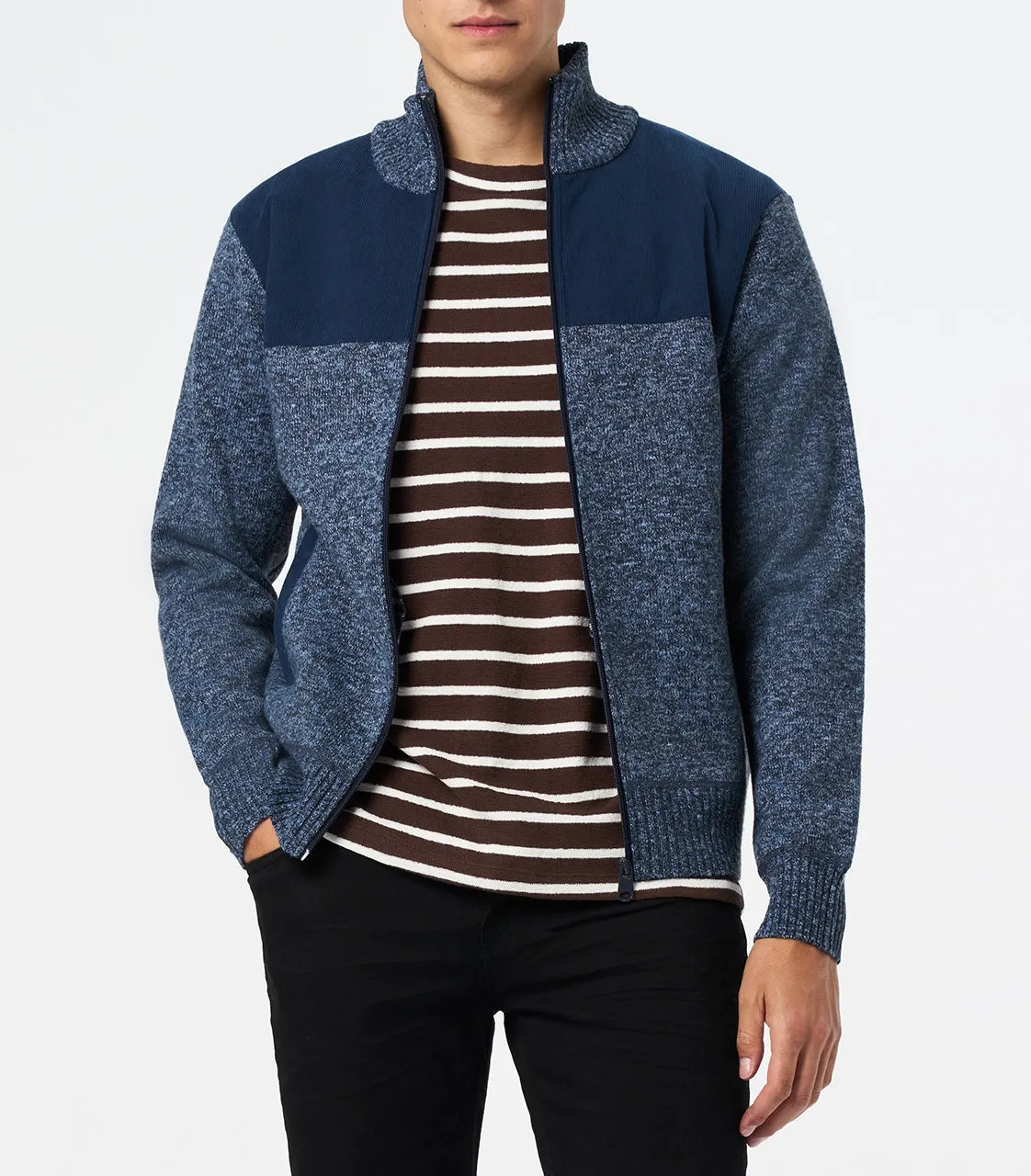 Men’s Whale Relaxed Full-Zip Knit Jacket: