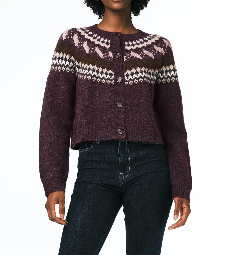 Women's Fair Isle Button-Up Cardigan